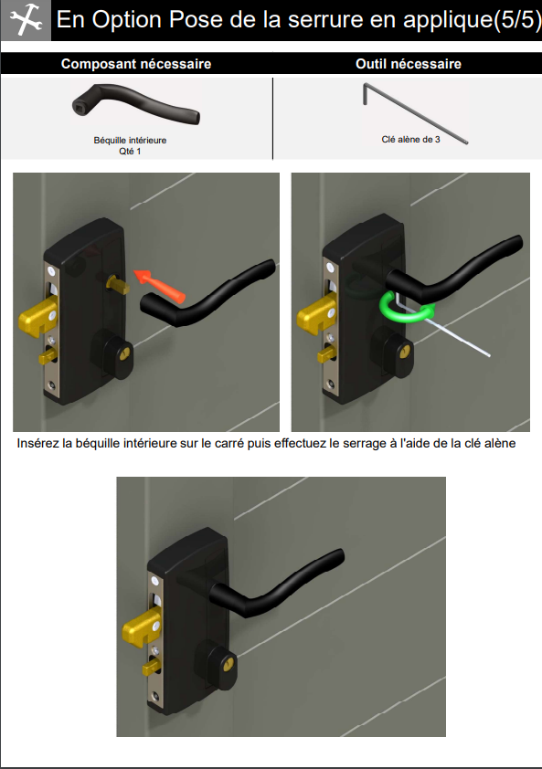 Pose de la serrure en applique Etape 5 serrure en applique.png