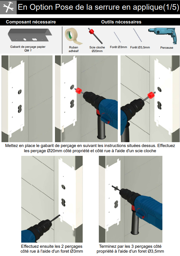 Pose de la serrure en applique etape 1 serrure en applique.png