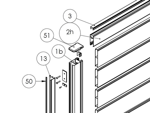 Assemblage du portail battant klos-up - Kit sans serrure Vantail battement HG.JPG